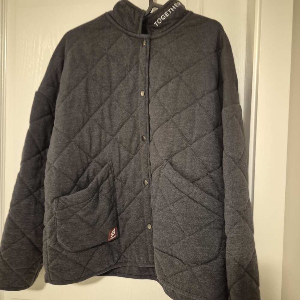 PELOTON Gray Quilted Jacket